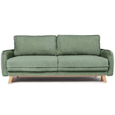 Green corduroy sofa